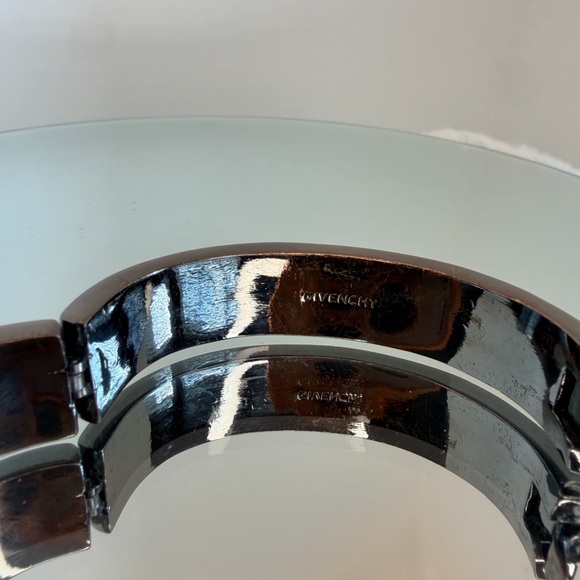 Givenchy Silver and Cream Swarovoski Crystal-Studded Bangle - Picture 4 of 6